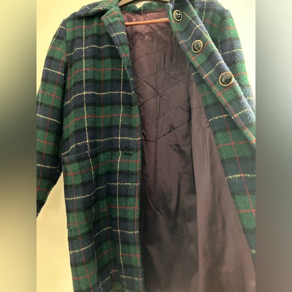Vintage Plaid Coat with Gorgeous Buttons! - Picture 3 of 3